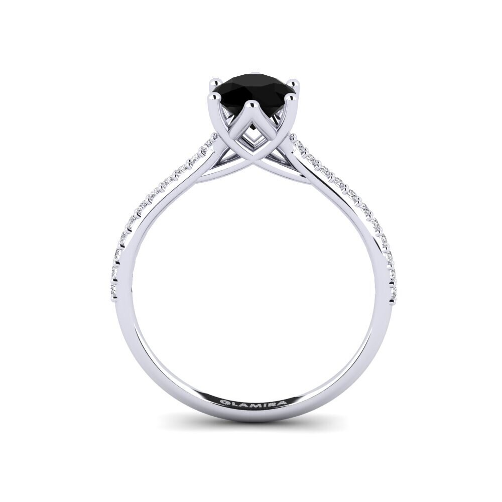 Black Onyx Engagement Ring Villeparis