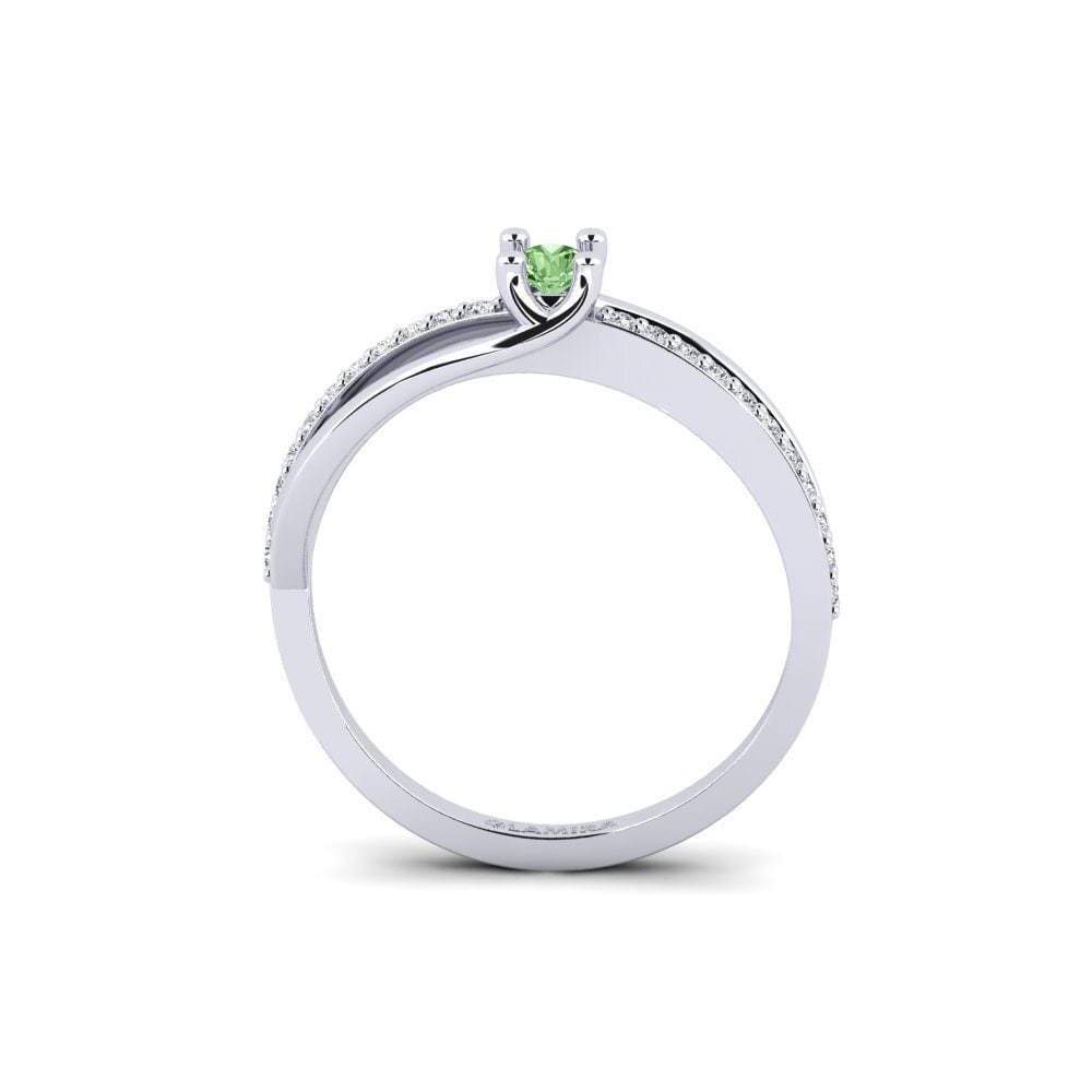 Diamante Verde Anel de Noivado Zamora