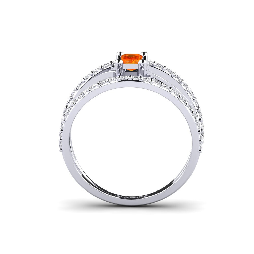 Orangefarbener Saphir Ring Bourges