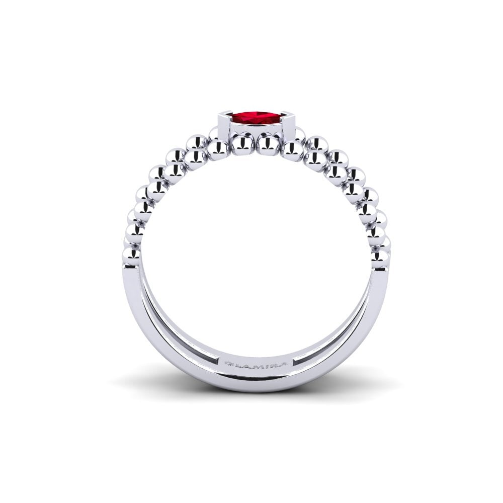 Circonita Roja Anillo Sile
