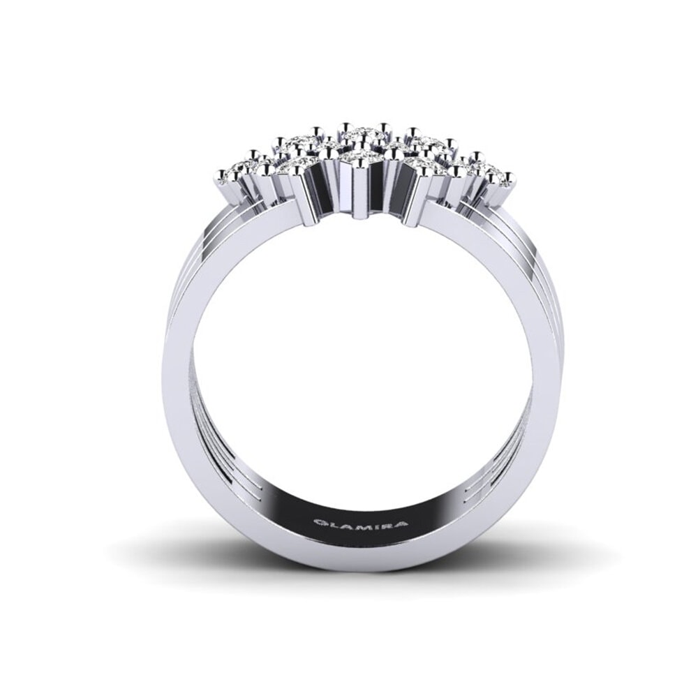 Moissanite Anel Silenema