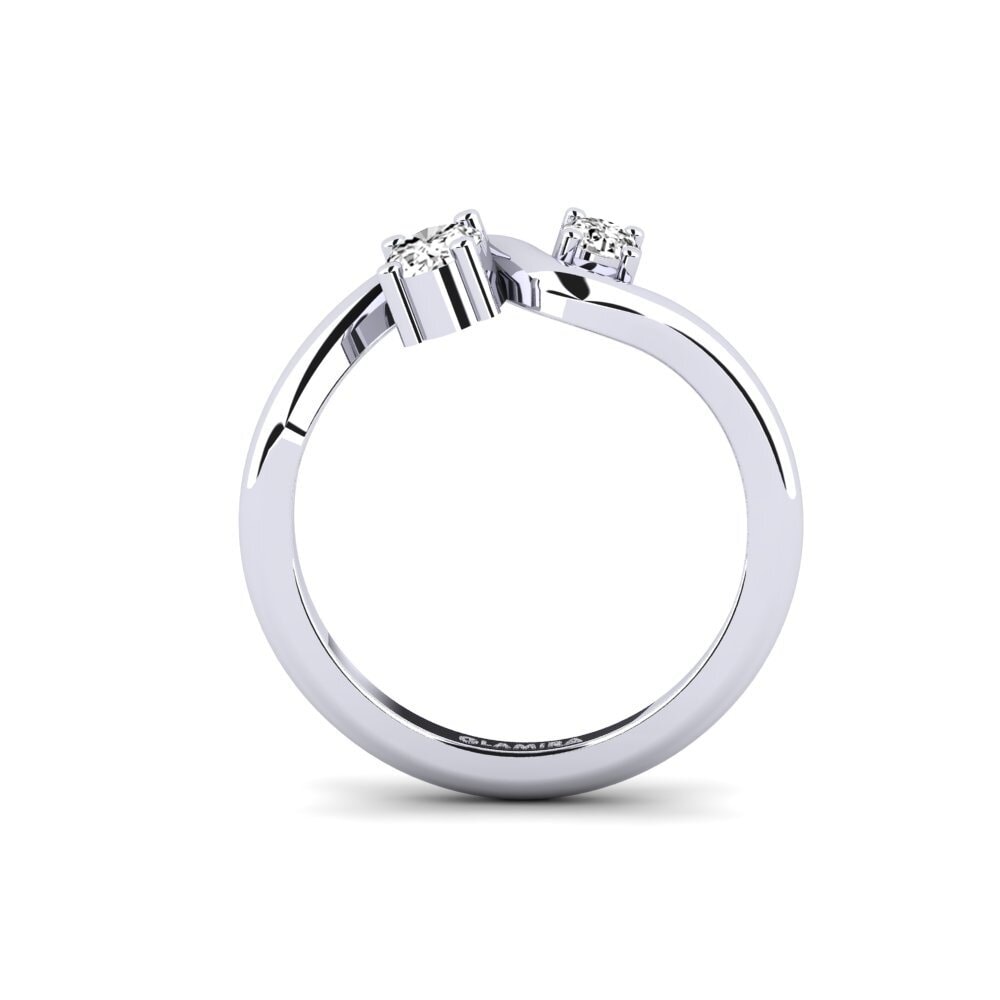 Moissanite Anel Sujuv