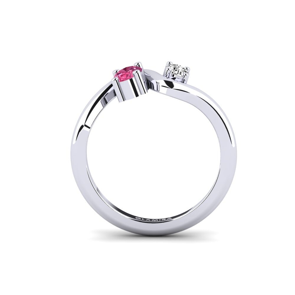 Rosa Turmalin Ring Sujuv