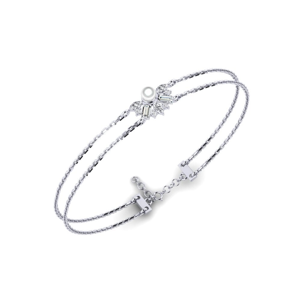 950 Platinum Zirconia Women's Bracelet Trouville