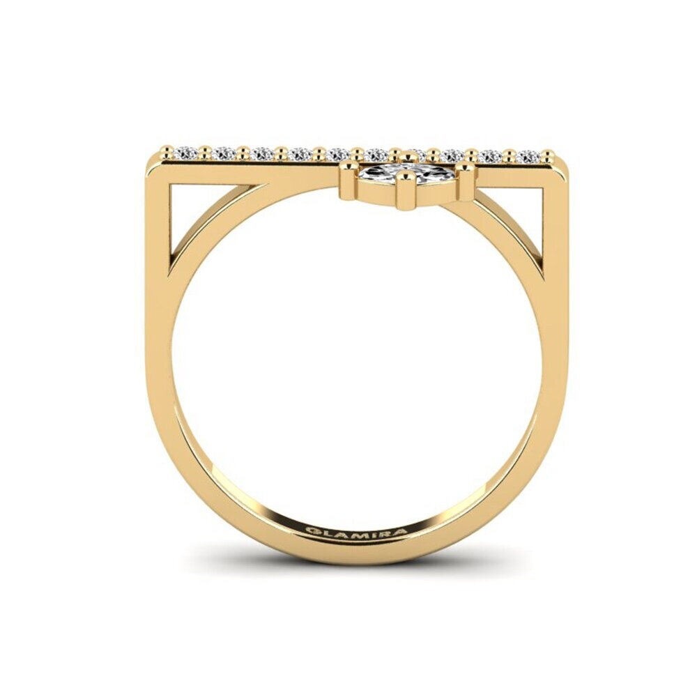 Moissanite Anel Troyes