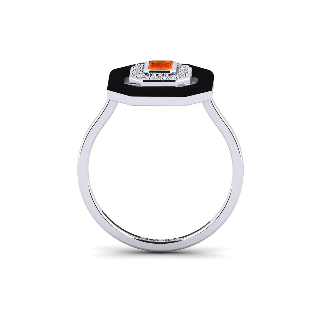 Orangefarbener Saphir Ring Verdons