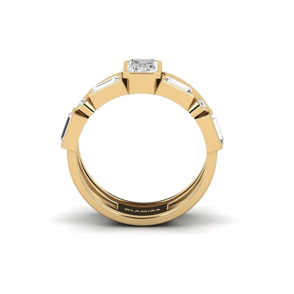 White sapphire Ring Versay
