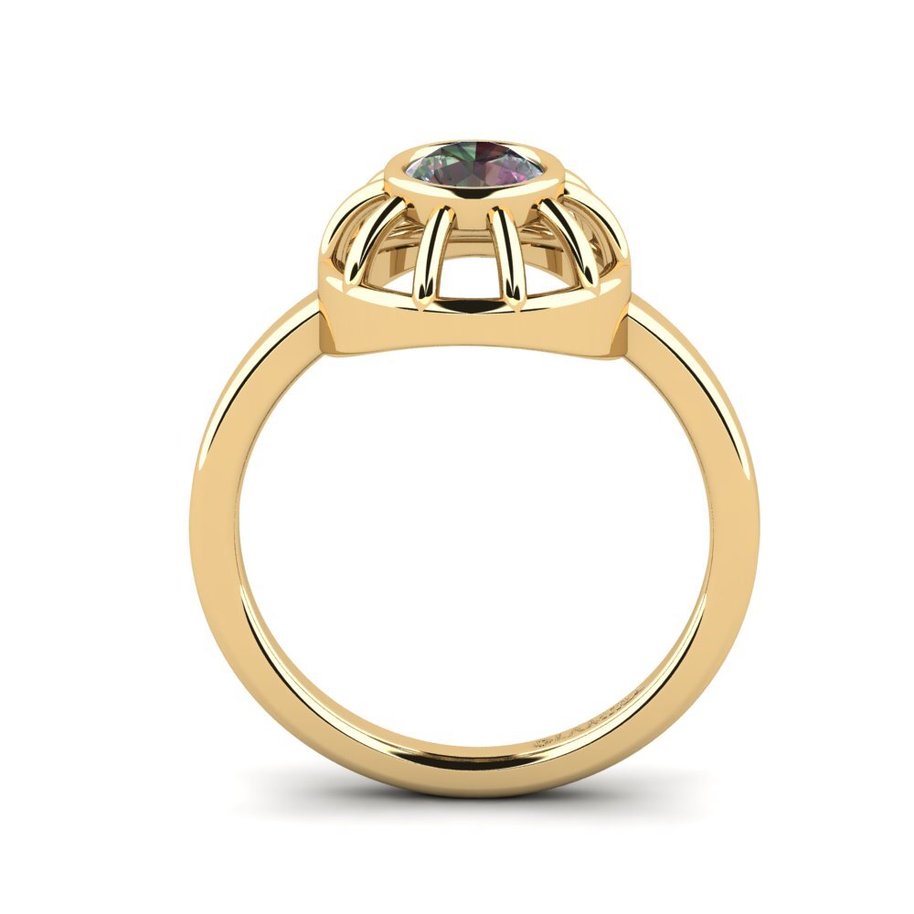 Topacio Místico Anillo Arou
