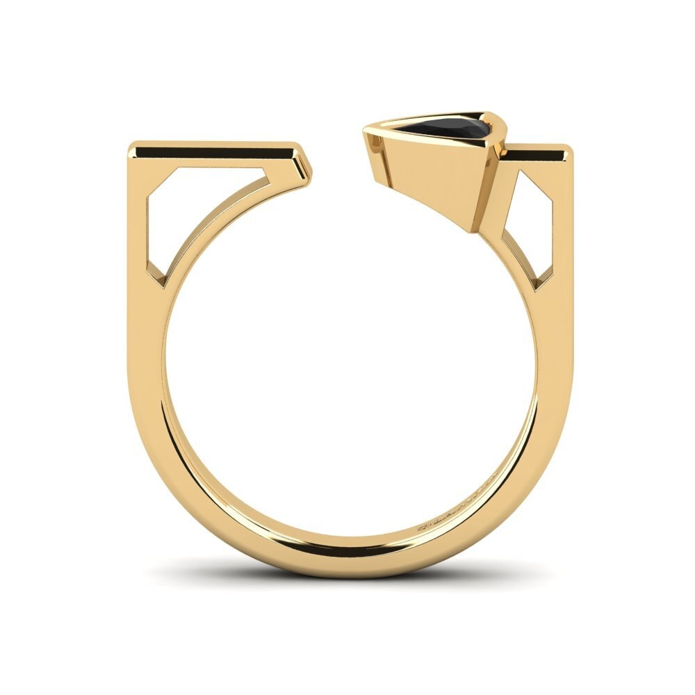 Zafiro negro Anillo Asolfi