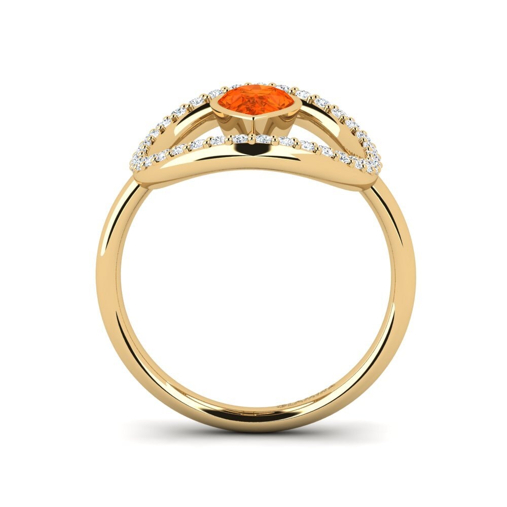 Fire Opal Ring Badek