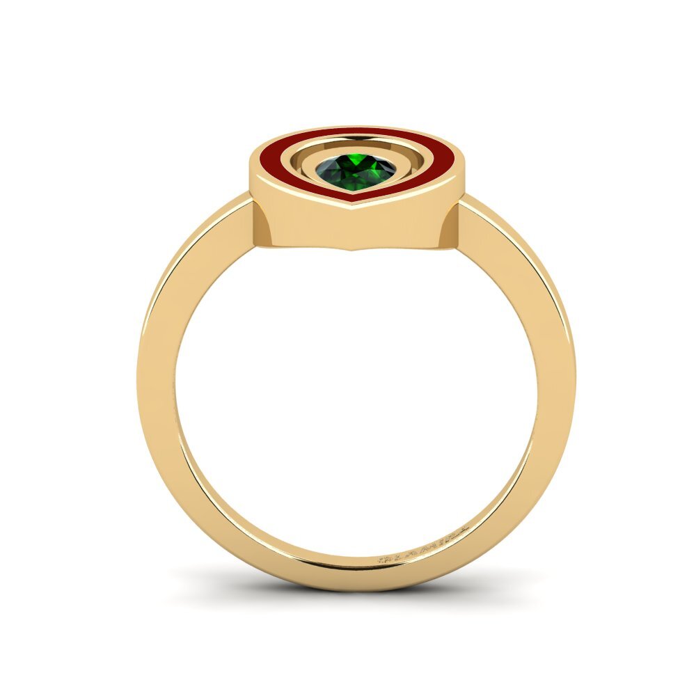 Grüner Turmalin Ring Cabal