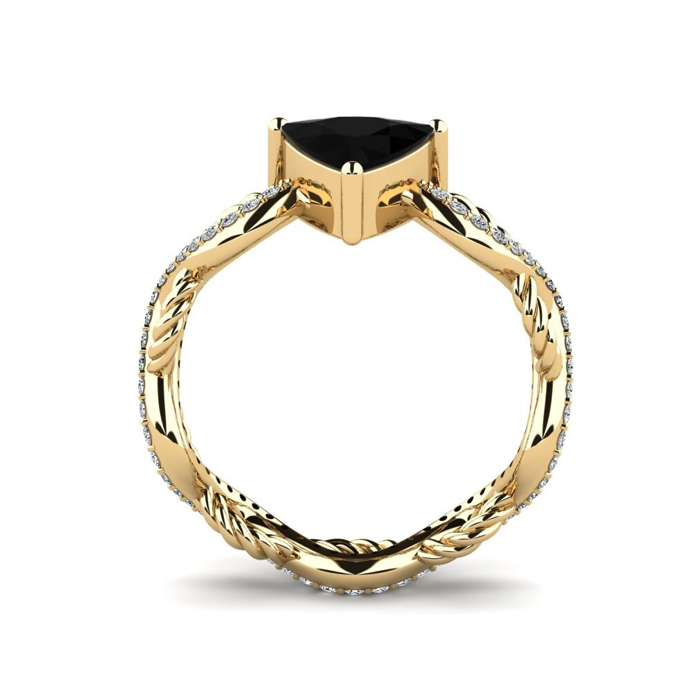Black Diamond Engagement Ring Creably