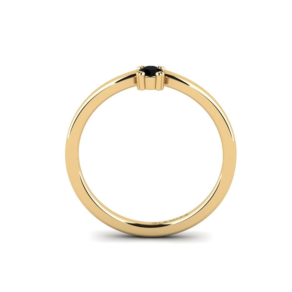 Black Onyx Engagement Ring Duviverss