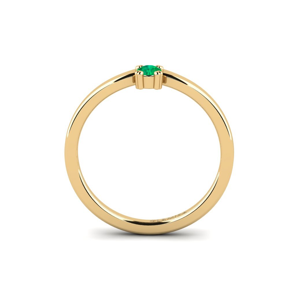 Emerald Engagement Ring Duviverss