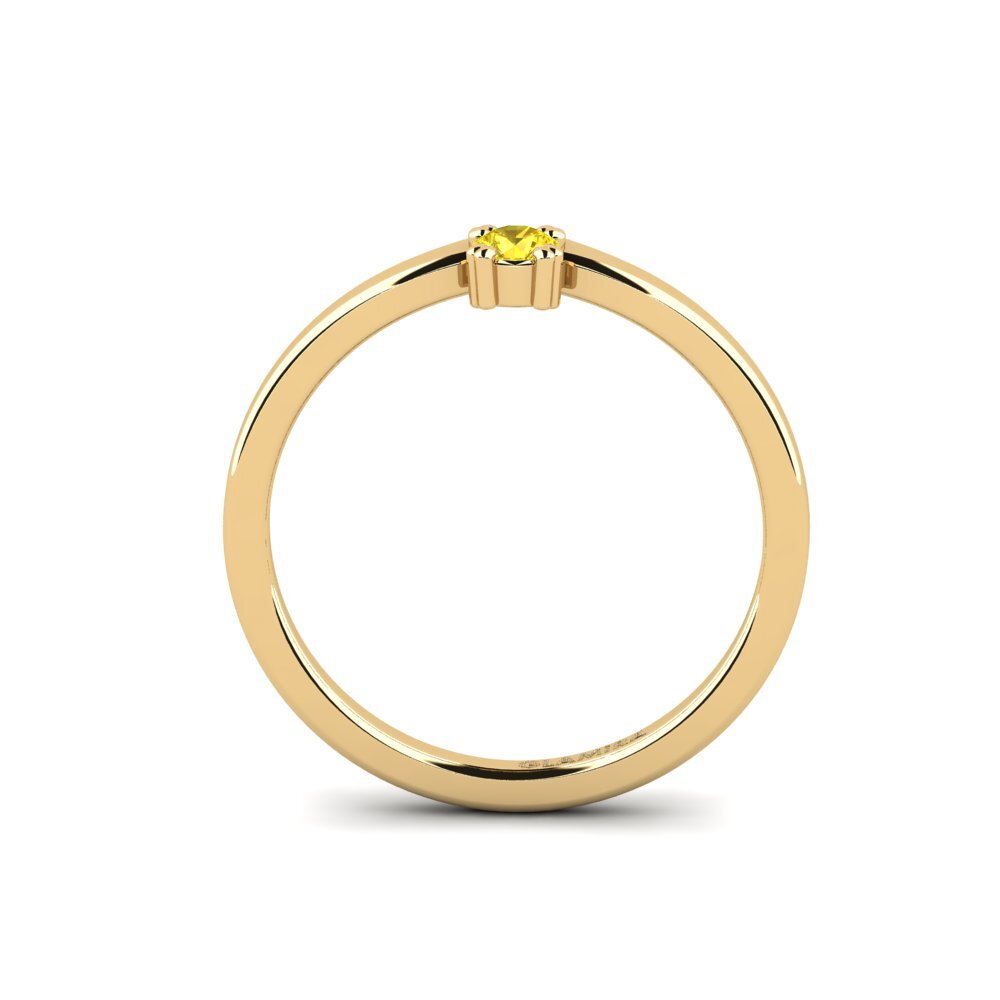 Yellow Sapphire Engagement Ring Duviverss
