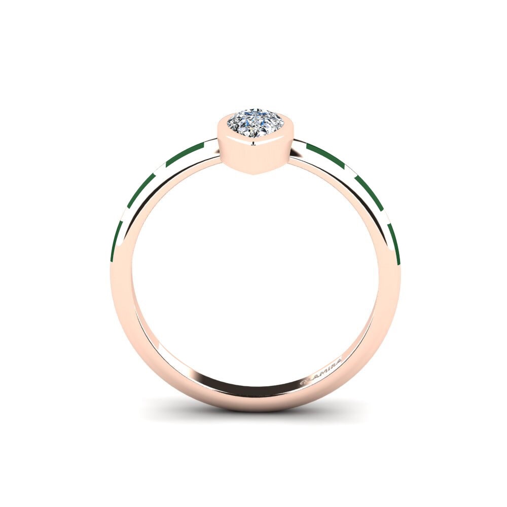 Rotgold 585 Ring Stacial