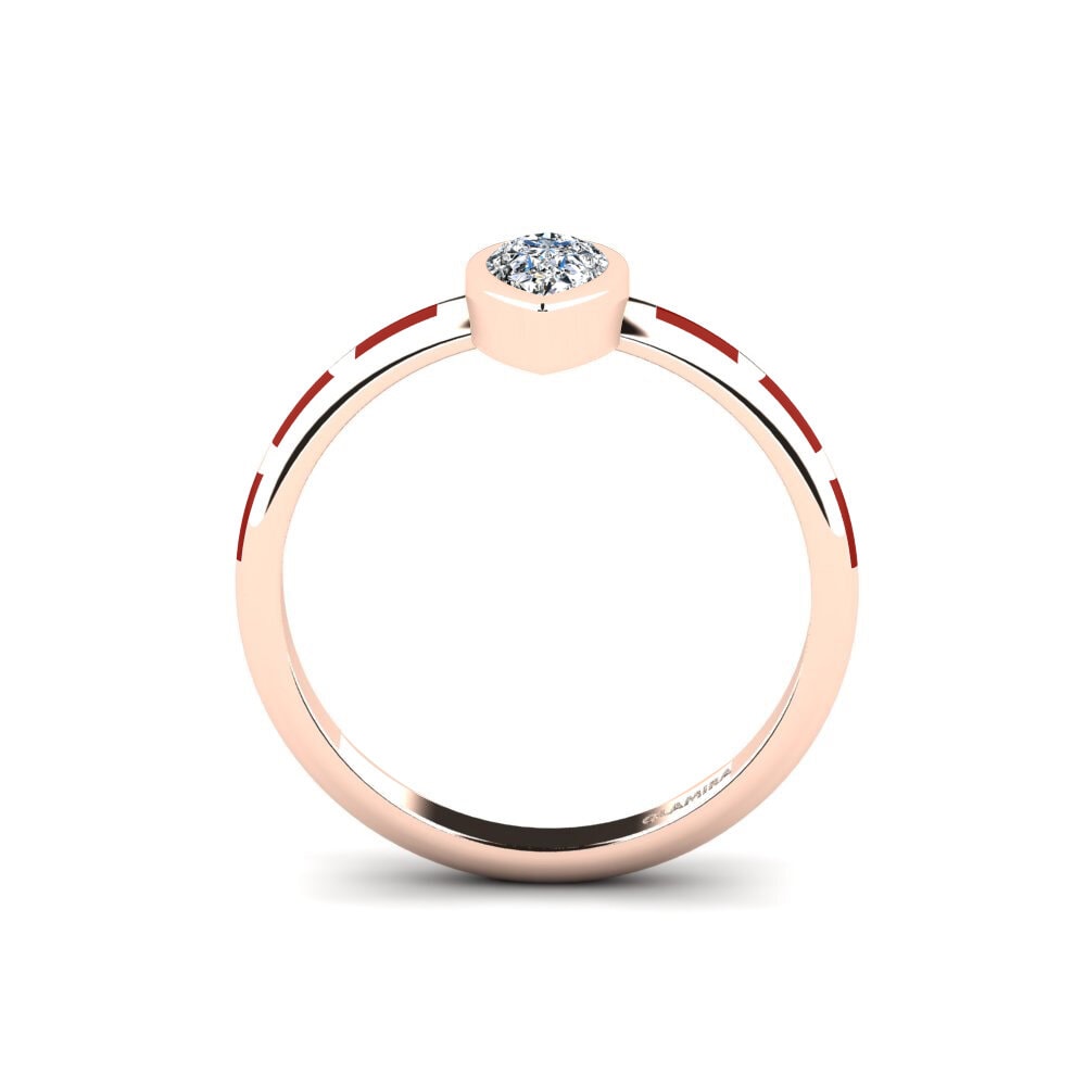 Rotgold 375 Ring Stacial