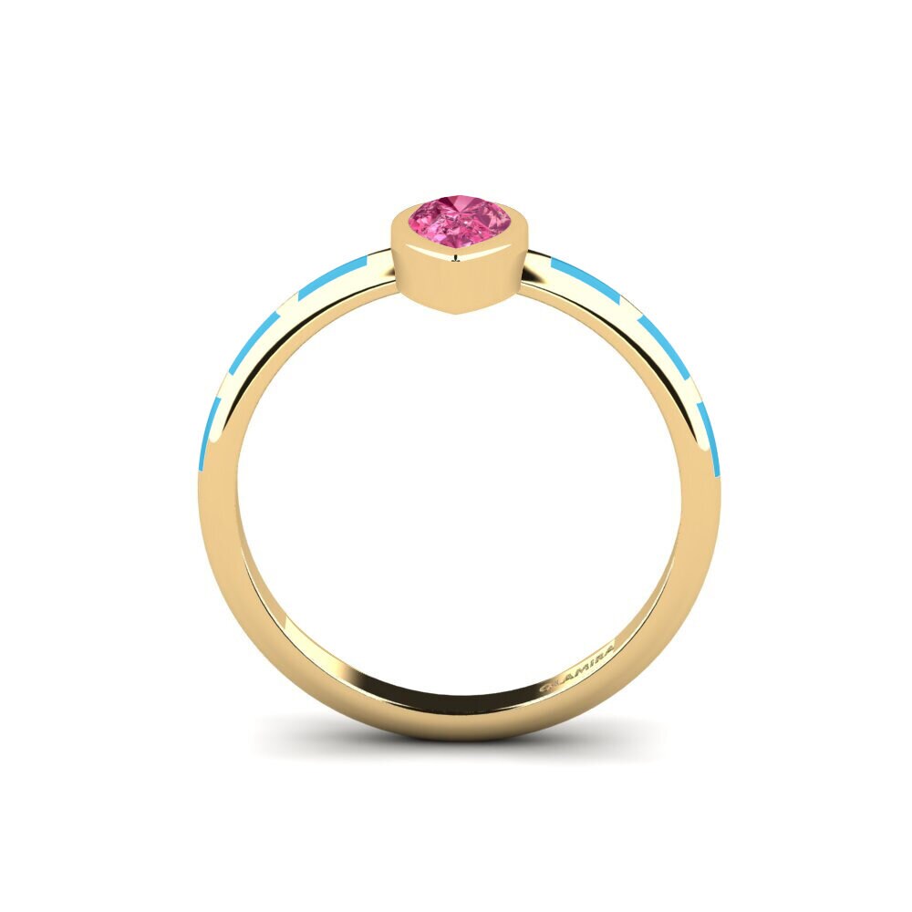 Rosa Turmalin Ring Stacial