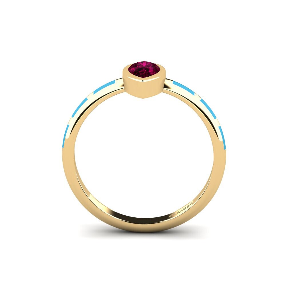 Rhodolit-Granat Ring Stacial