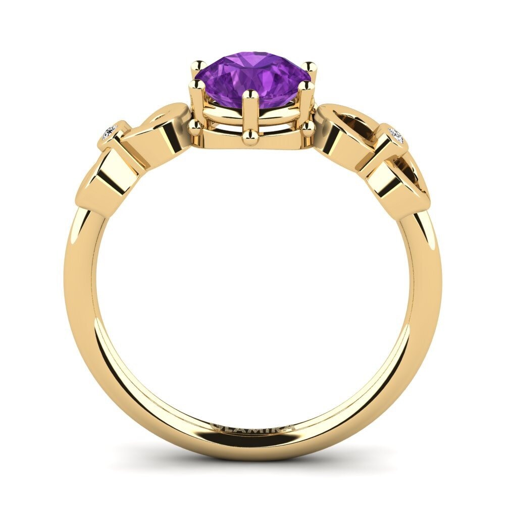 Amethyst Engagement Ring Wousli