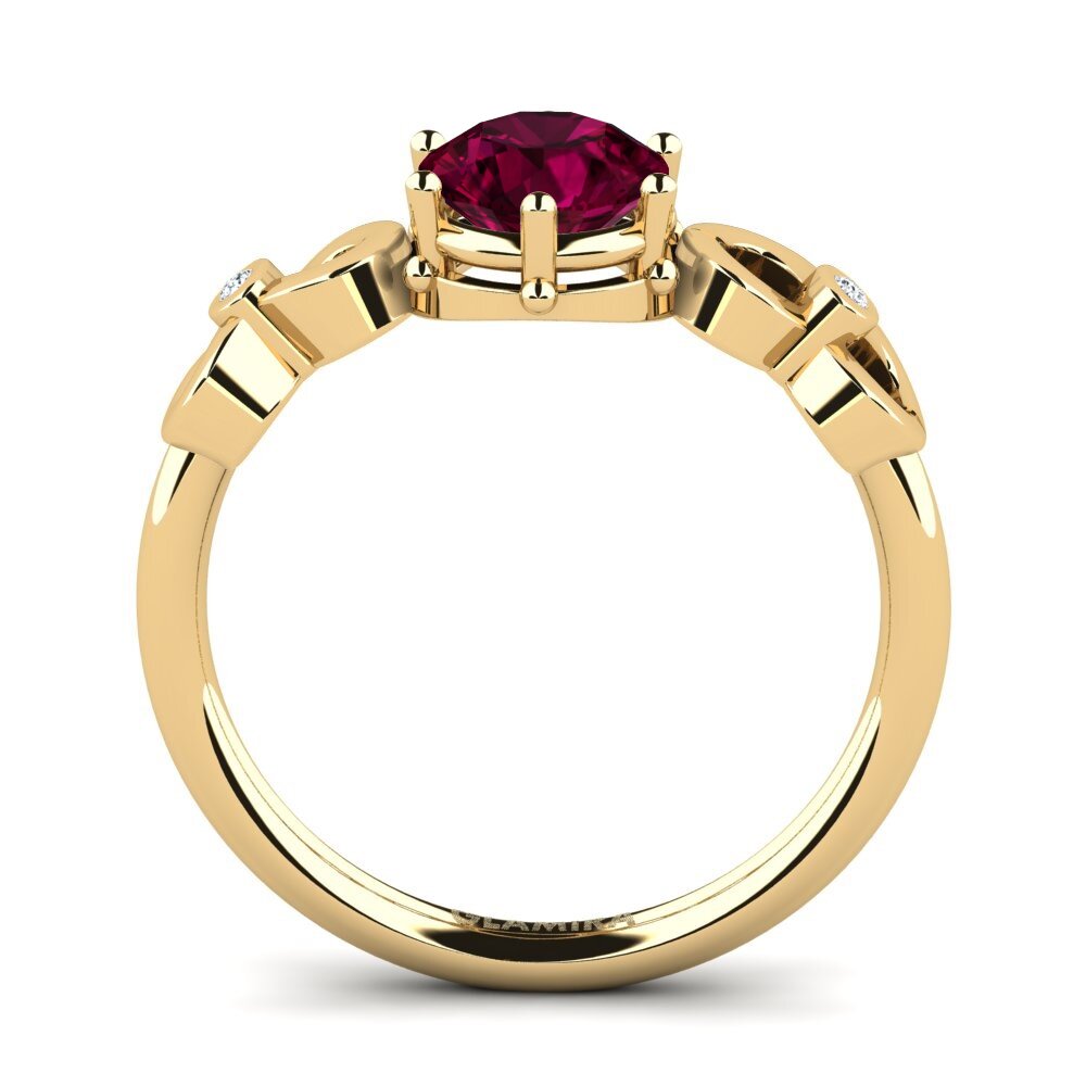 Rhodolite Garnet Engagement Ring Wousli