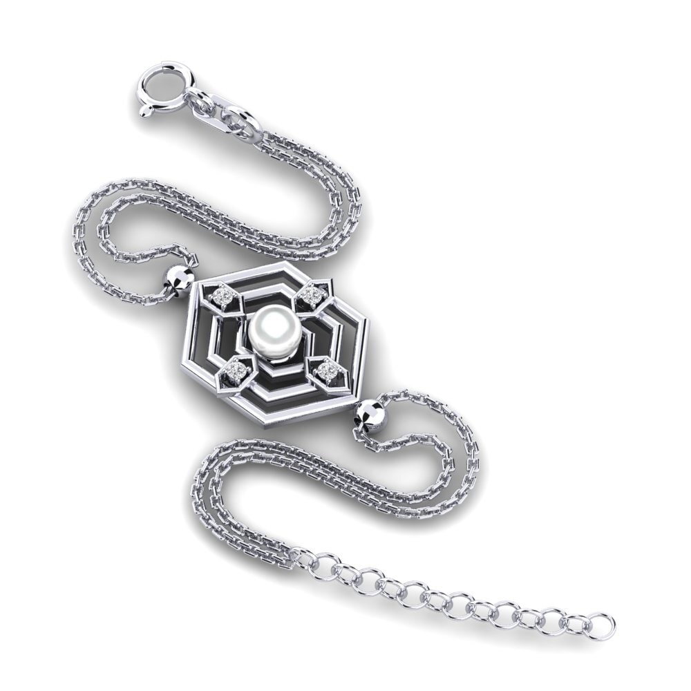 950 Platinum Lab Grown Diamond Women's Bracelet Fevils
