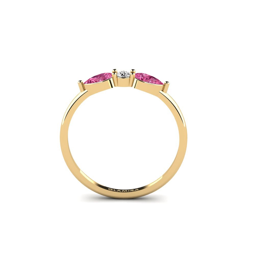 Turmalina Rosa SYLVIE Anel Marzanie