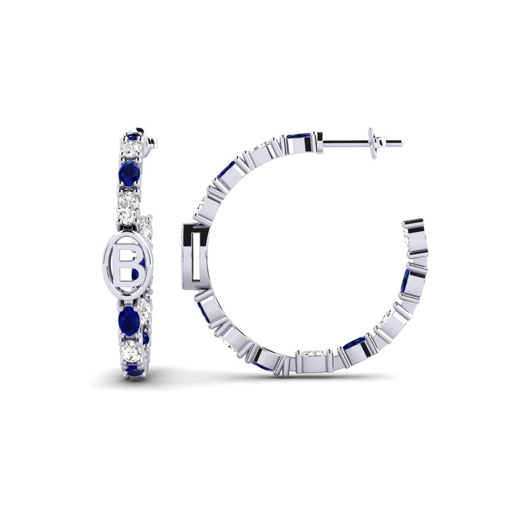 950 Palladium SYLVIE Earring Riyo - B