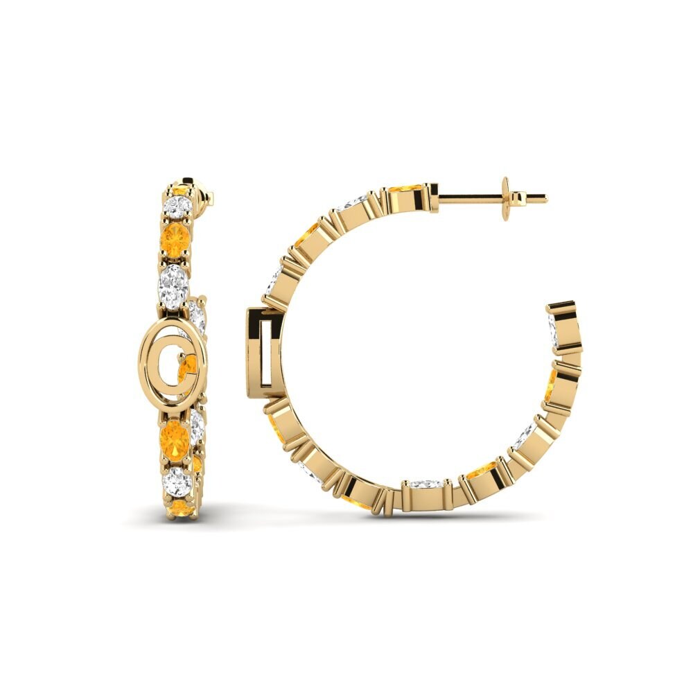 Citrine SYLVIE Earring Riyo - C