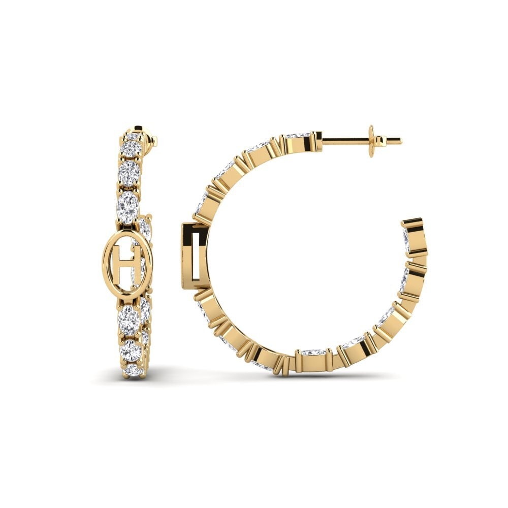 Lab Grown Diamond SYLVIE Earring Riyo - H
