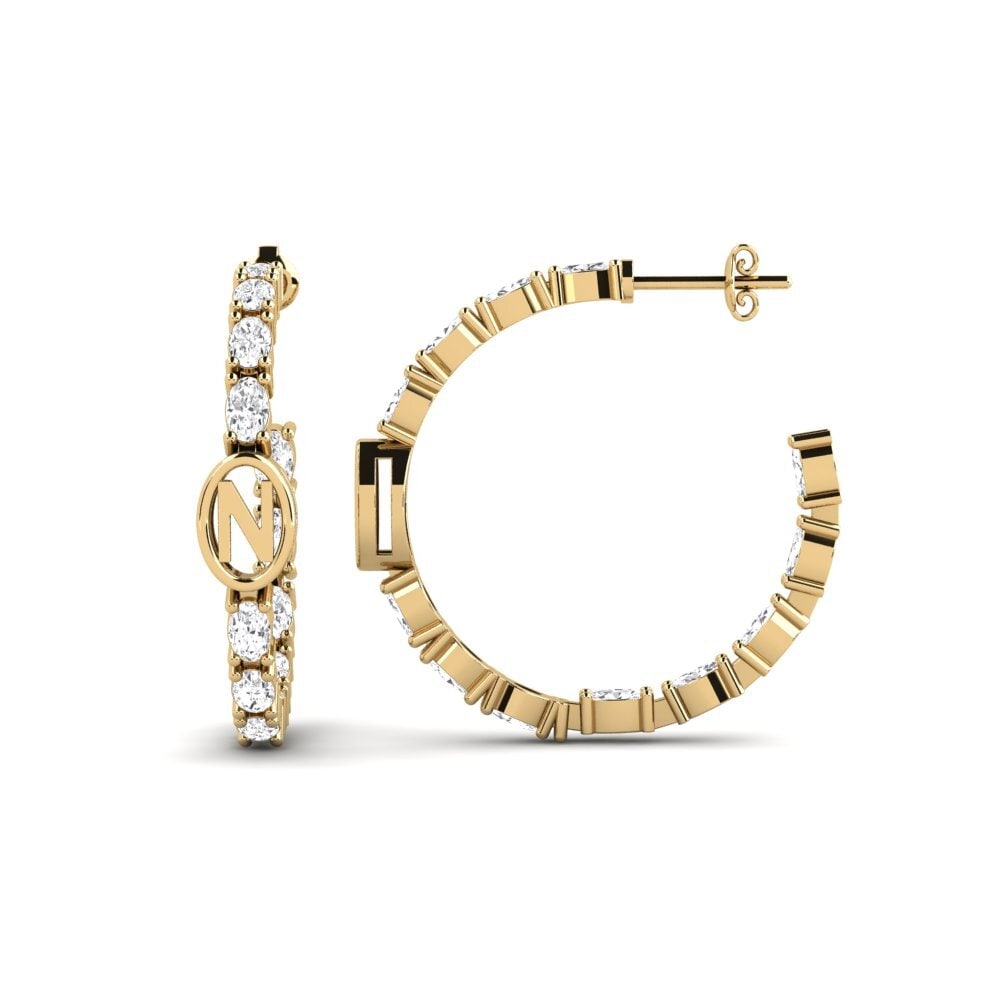 White sapphire SYLVIE Earring Riyo - N