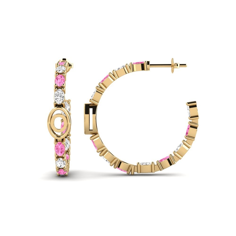 Pink Sapphire SYLVIE Earring Riyo - O