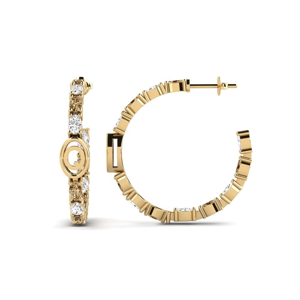 Brown Diamond SYLVIE Earring Riyo - Q