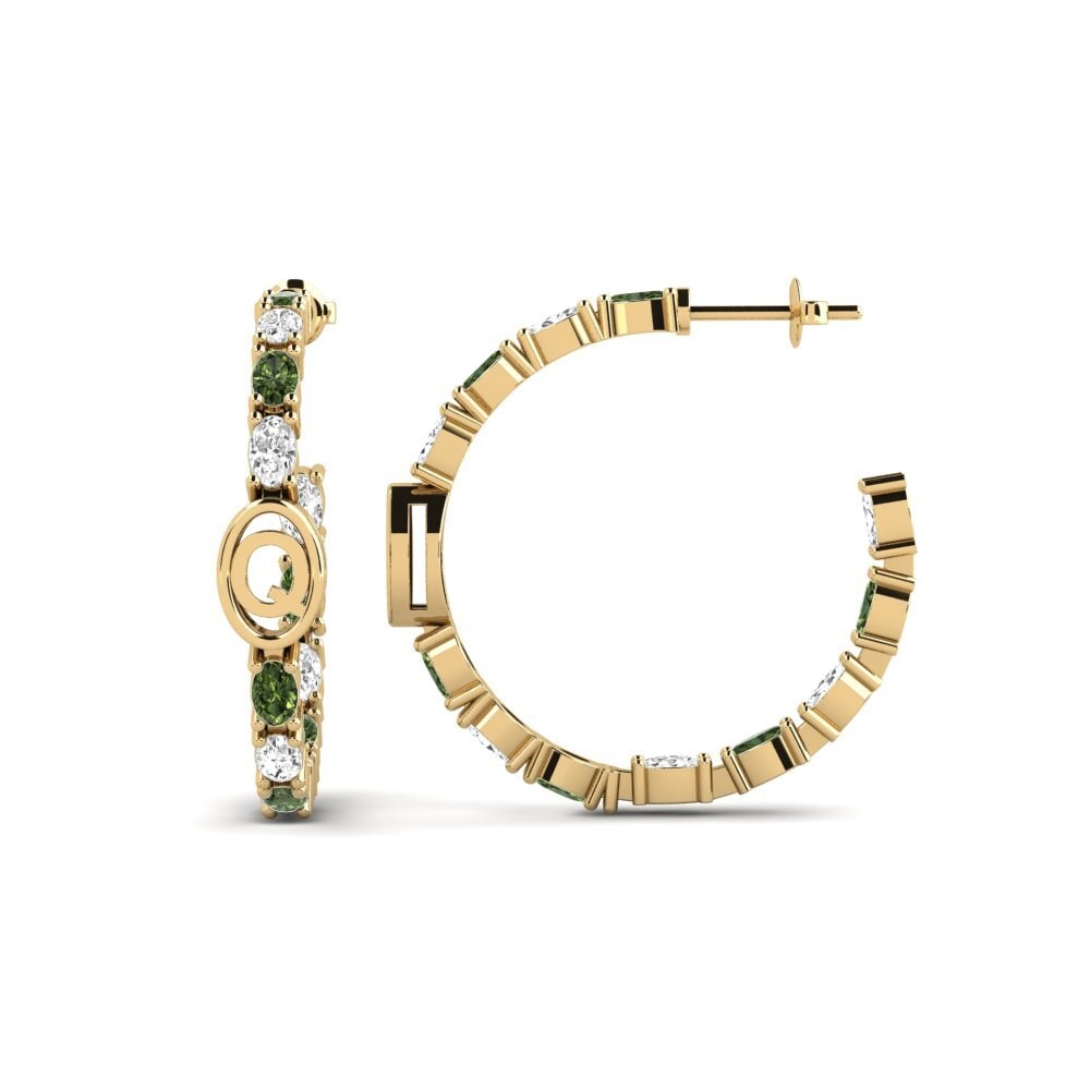 Green Sapphire SYLVIE Earring Riyo - Q
