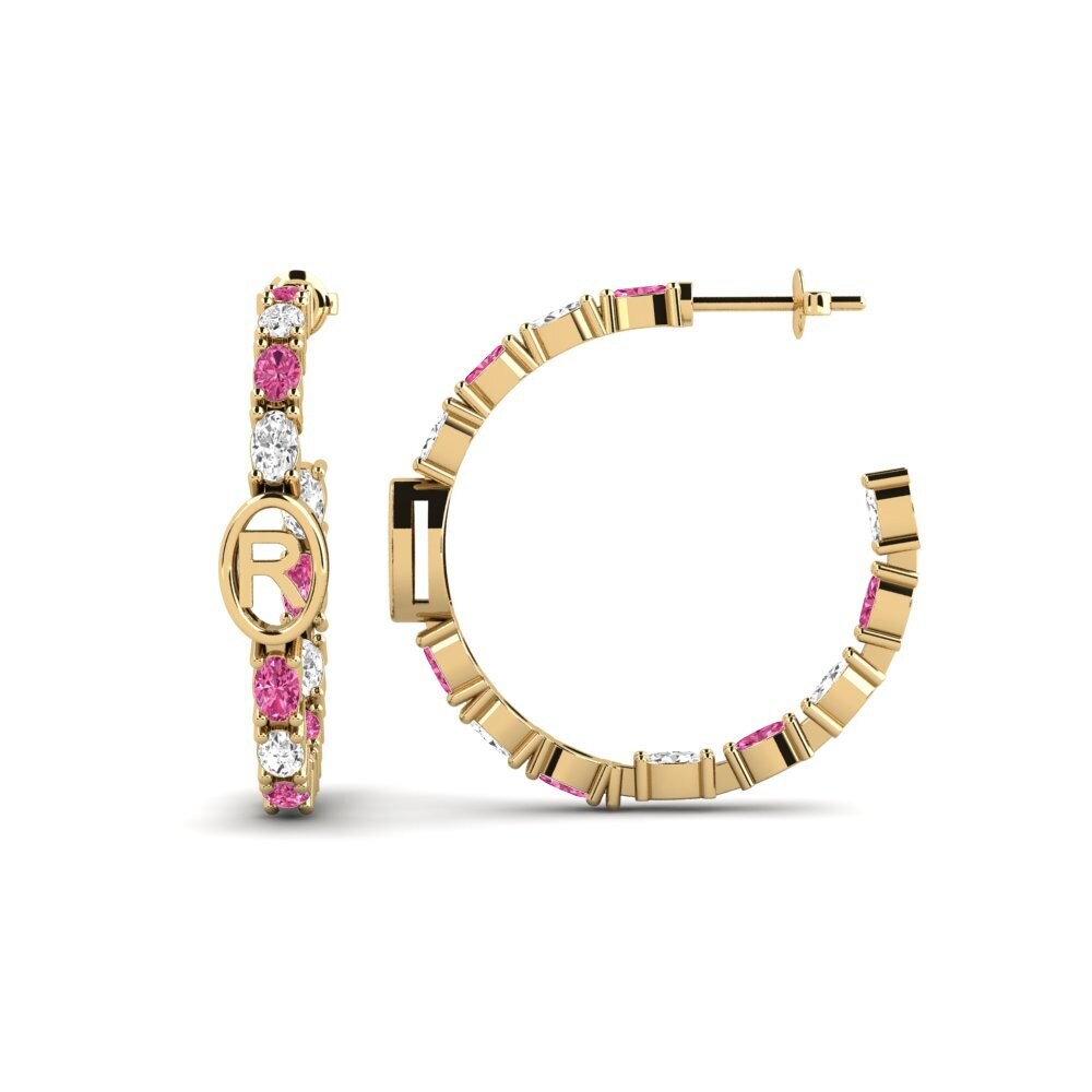 Pink Tourmaline SYLVIE Earring Riyo - R