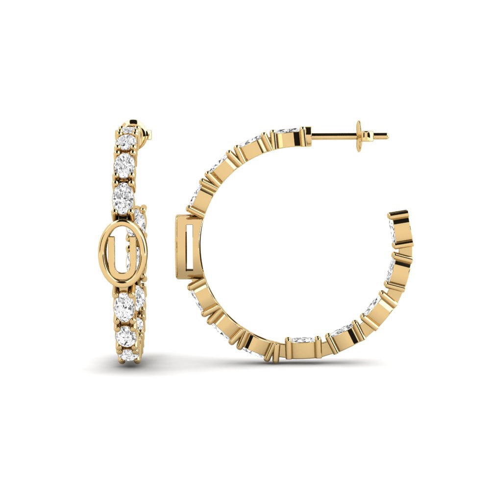 White sapphire SYLVIE Earring Riyo - U