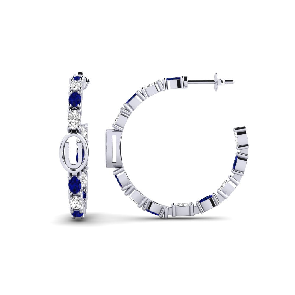 18ct White Gold SYLVIE Earring Riyo - U