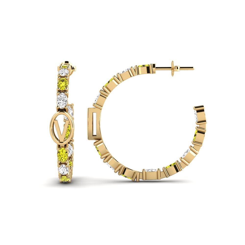 Yellow Diamond SYLVIE Earring Riyo - V