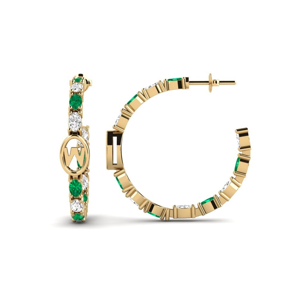 Emerald SYLVIE Earring Riyo - W