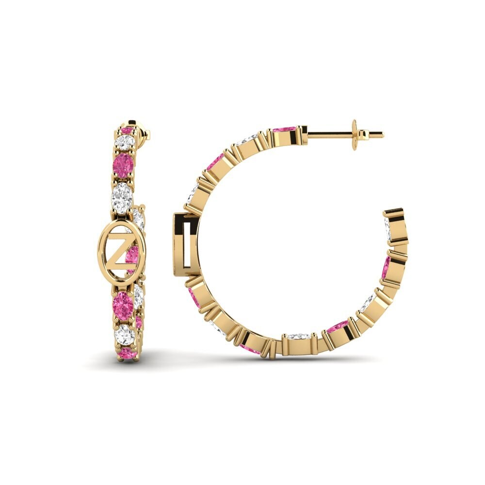 Pink Tourmaline SYLVIE Earring Riyo - Z