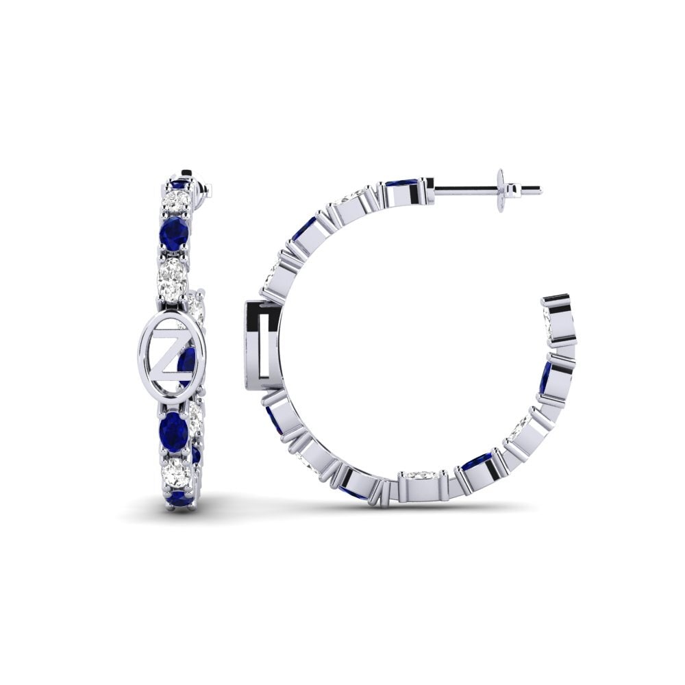 950 Palladium SYLVIE Earring Riyo - Z