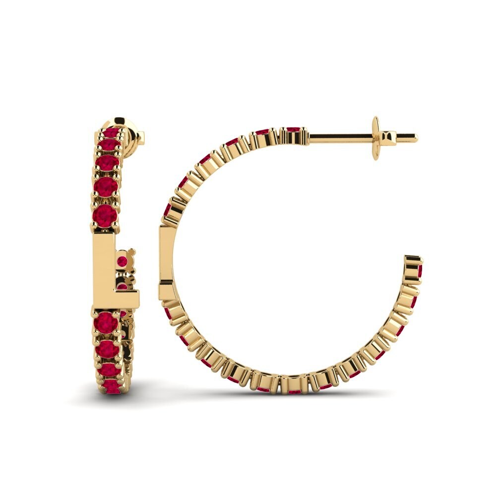 Ruby SYLVIE Earring Sereba - L