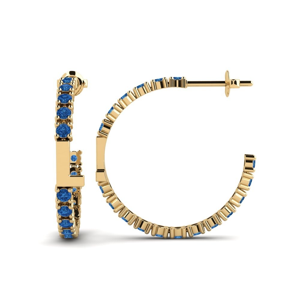 Dark Blue Zirconia SYLVIE Earring Sereba - L