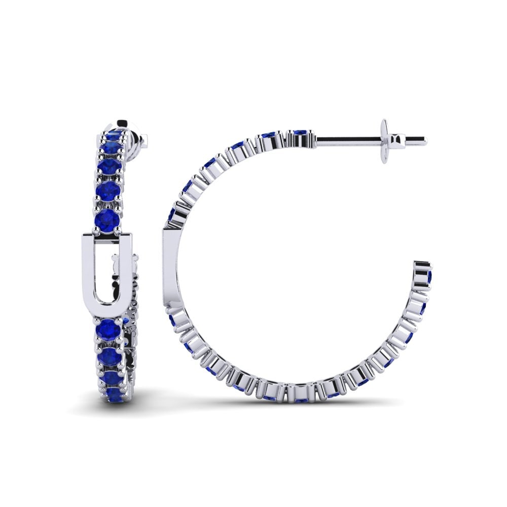 18ct White Gold SYLVIE Earring Sereba - U