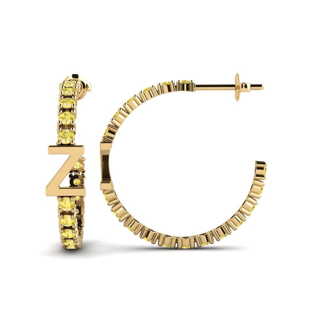 Yellow Sapphire SYLVIE Earring Sereba - Z