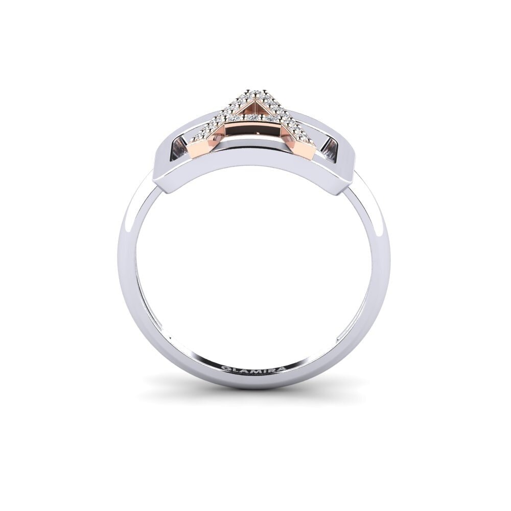 Weiss & Rotgold 750 SYLVIE Ring Teselya - A