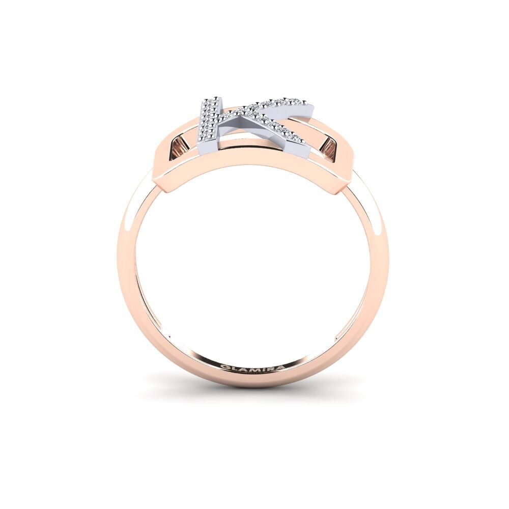 14ct Rose & White Gold SYLVIE Ring Teselya - K