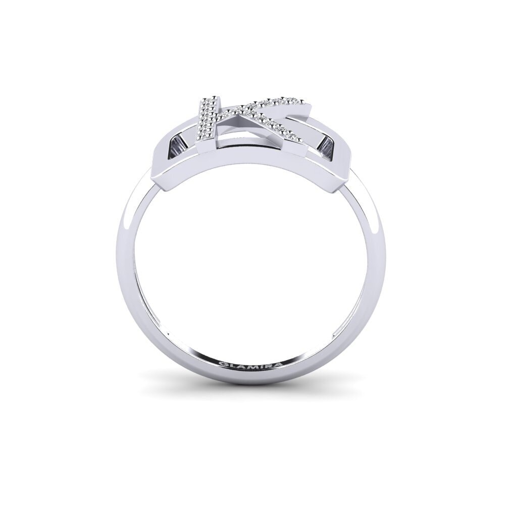 9ct White Gold SYLVIE Ring Teselya - K