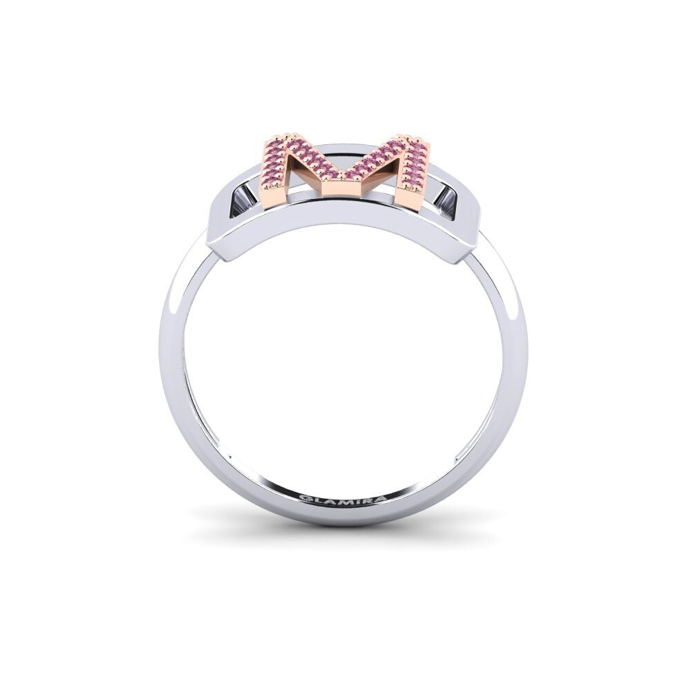 Weiss & Rotgold 750 Rhodolit-Granat SYLVIE Ring Teselya - M
