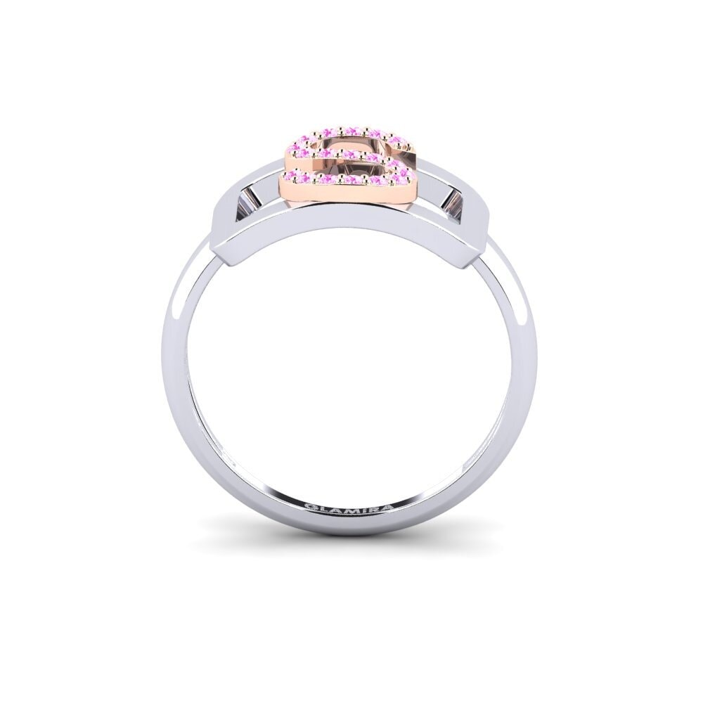 Weiss & Rotgold 750 Rosa Saphir SYLVIE Ring Teselya - S